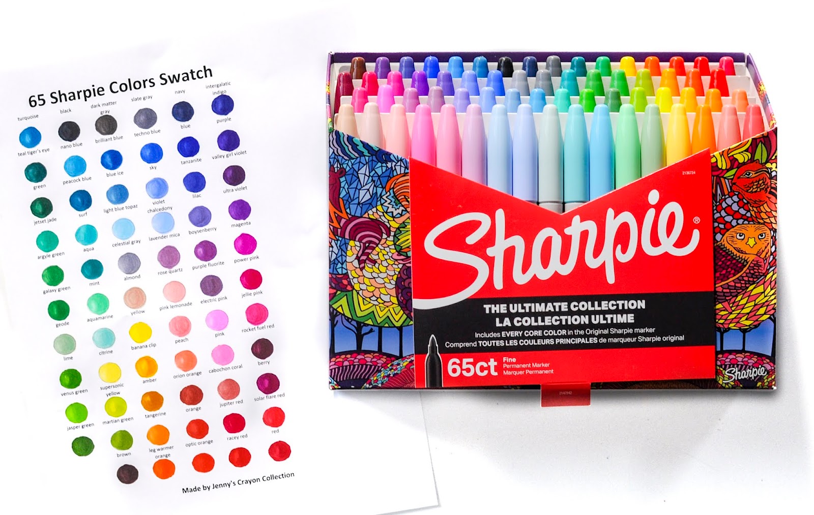 SHARPIE The Ultimate Collection Marker, 65 Count ( Permanent, Fine Point,  Assorted Color)