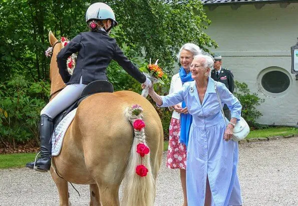 Queen Margrethe, Princess Benedikte, Princess Alexandra and Count Michael Preben Ahlefeldt-Laurvig-Bille