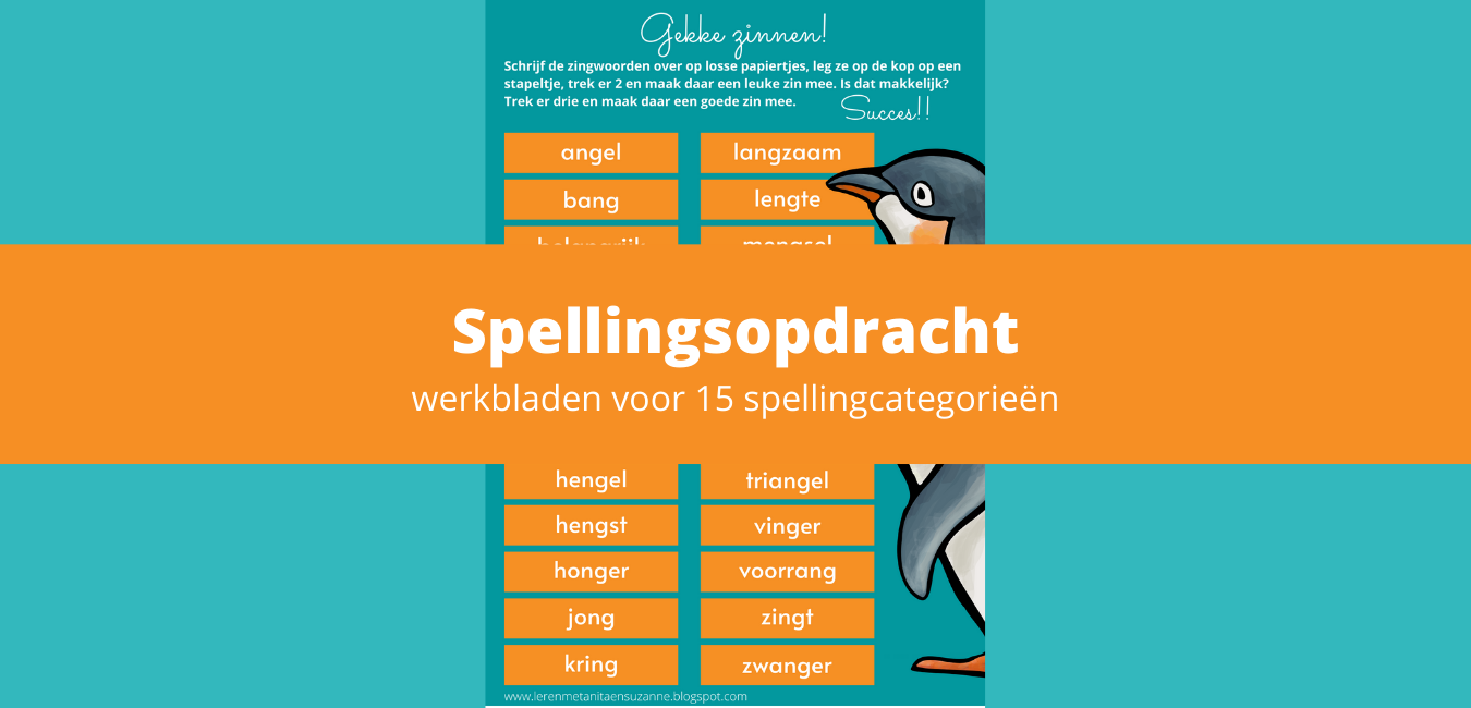 Spelling oefenen met kaartjes