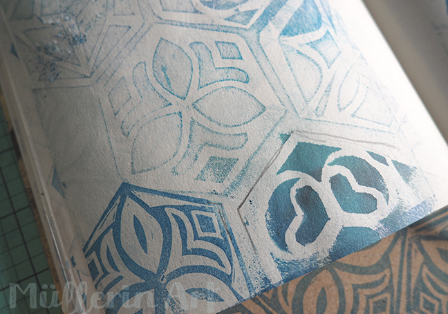 Hexagon Stempel Skizzenbuch ©müllerinart Hexagon Stempel Skizzenbuch ©müllerinart