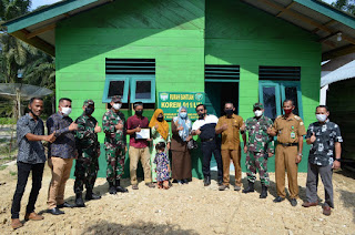 Dua Keluarga Kurang Mampu Terima Rumah Dari Korem 011/LW di Aceh Timur Februari 8, 2021