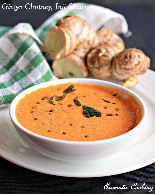 Aromatic Cooking Ginger Chutney, Inji Chutney