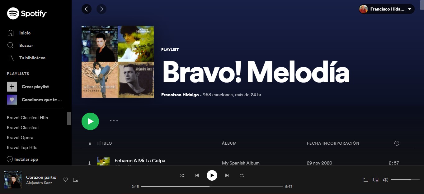 Bravo! Melodía