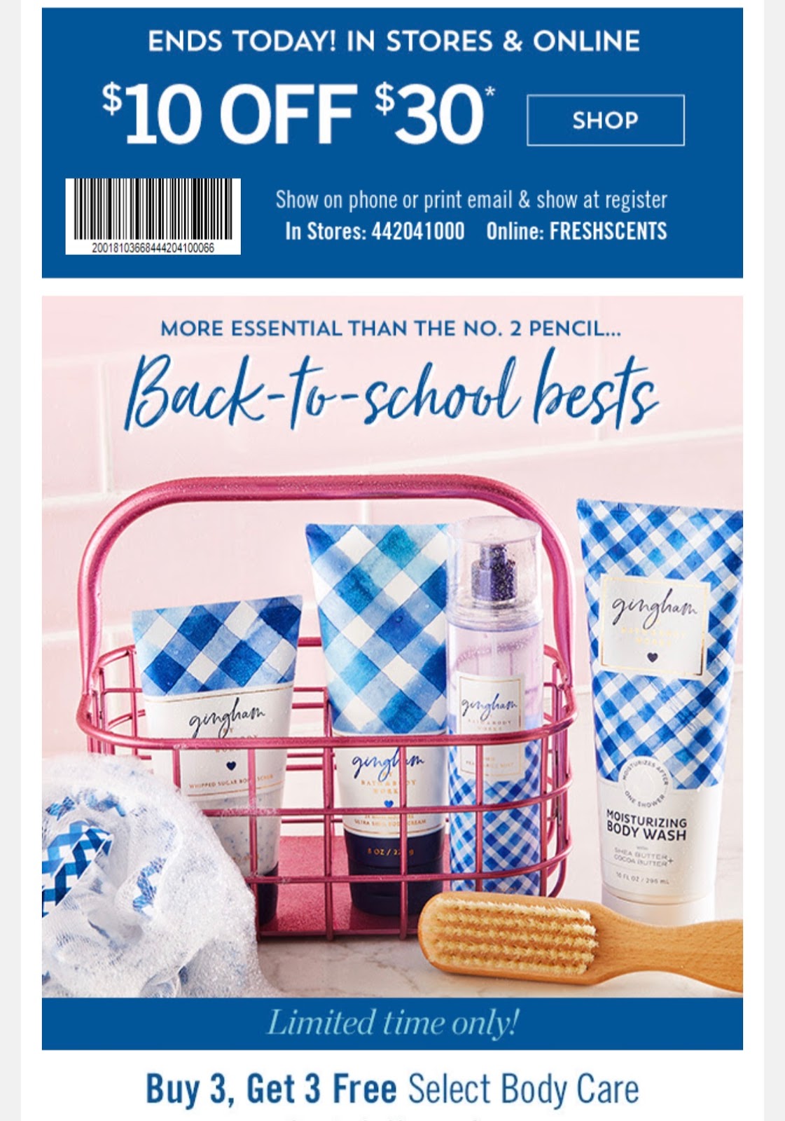 Life Inside the Page Bath & Body Works Today's Email August 11, 2019