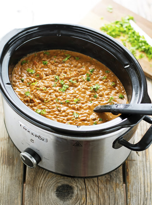 (Vegan) Easy Crock-Pot Curry Lentils