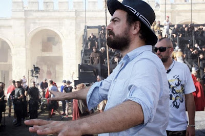 Justin Kurzel on the set of the Assassin's Creed Movie