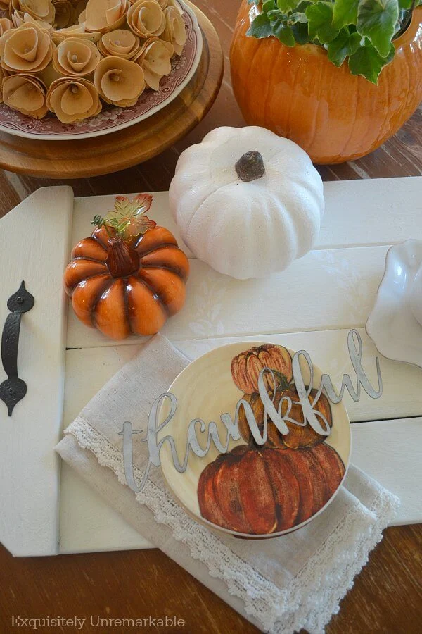 Fall Tray Decor