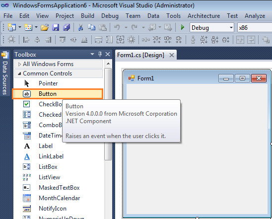 button trong winform C#