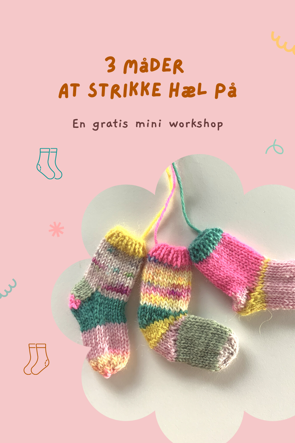 Panter opadgående peregrination Knitting By Kaae: 3 måder at strikke hæl på, en gratis miniworkshop om at  strikke sokker