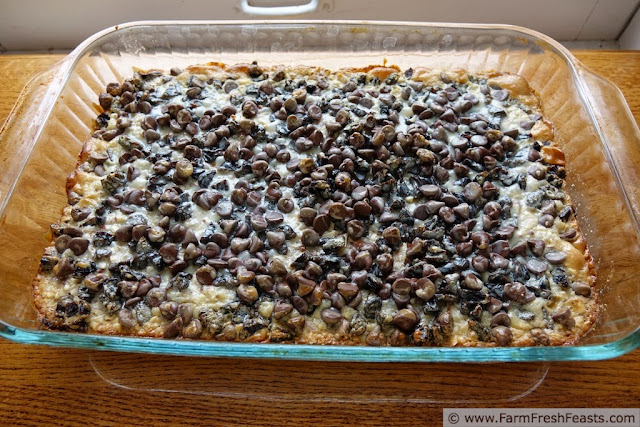 Chocolate Cherry Almond Magic Layer Bars | Farm Fresh Feasts