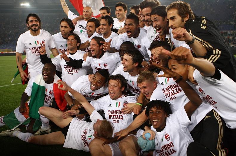Doble Cinco Milan campeón de la Serie A