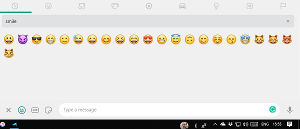 ทางลัด Emoji สำหรับ WhatsApp Web