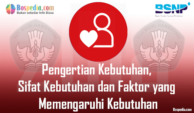 Pengertian Kebutuhan, Sifat Kebutuhan dan Faktor yang