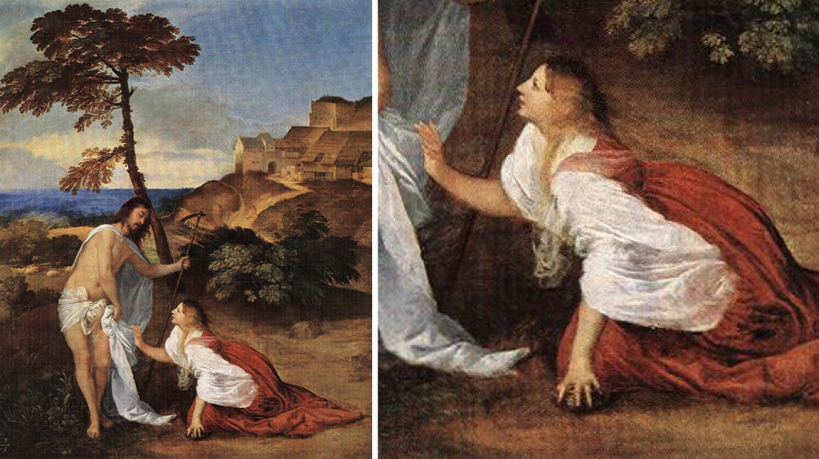 фра бартоломео художник. не прикасайся ко мне. ноли ме тангере. явление христа марии магдалине возрождение. Noli me tangere тициан.