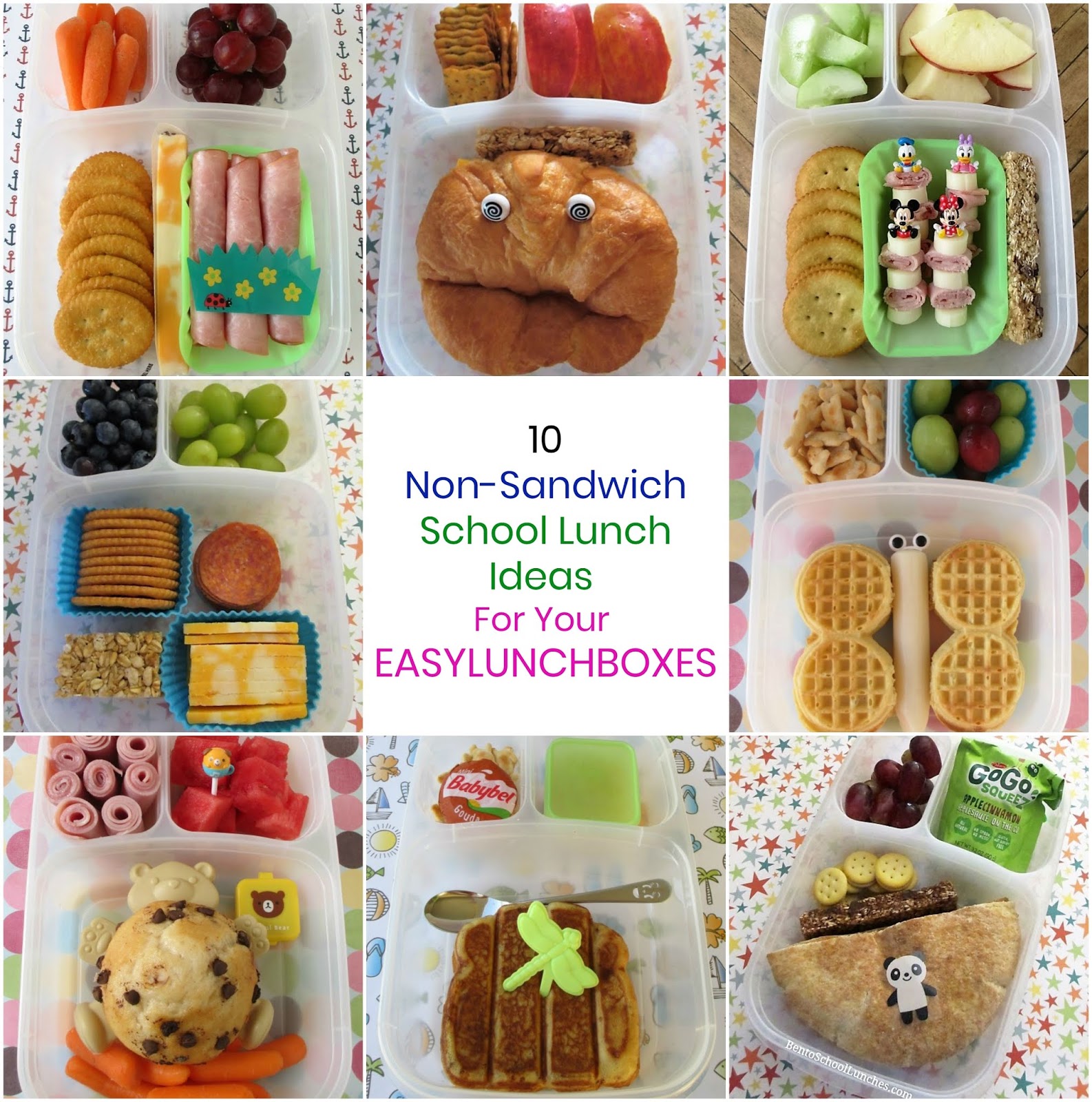 Bento School Lunches : 10 Non-Sandwich School Lunch Ideas In Easylunchboxes