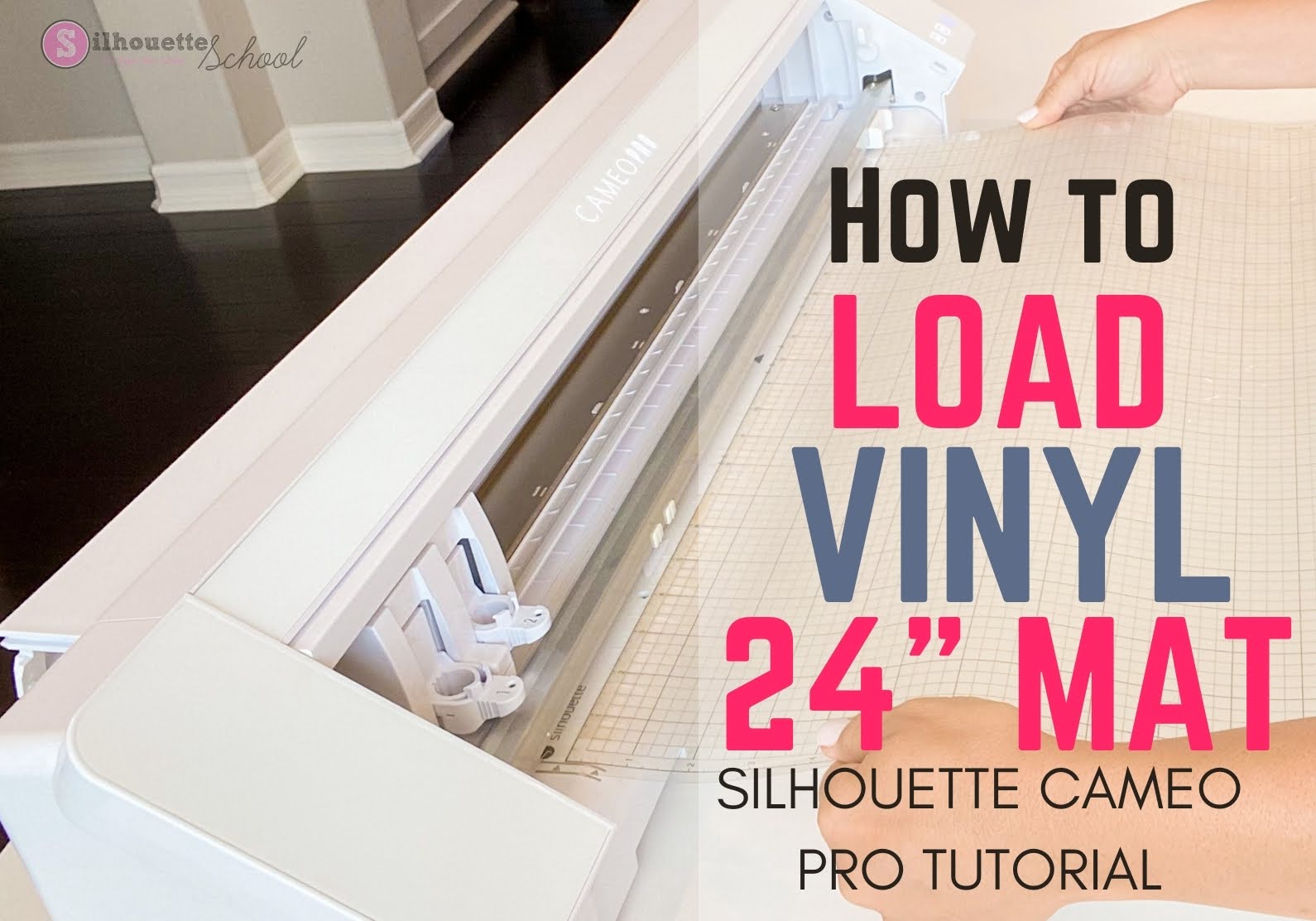 How to Load Vinyl in Silhouette CAMEO 4 Pro Silhouette School