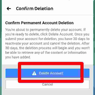 facebook account delete kese kare