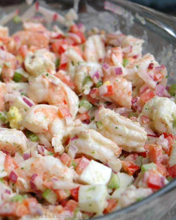 Shrimp salad with cilantro mayonnaise MarietteGauthier