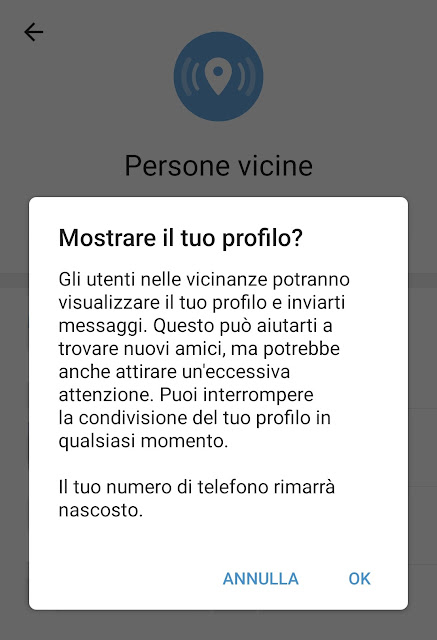 Telegram Messenger per Android Mostrare il Profilo