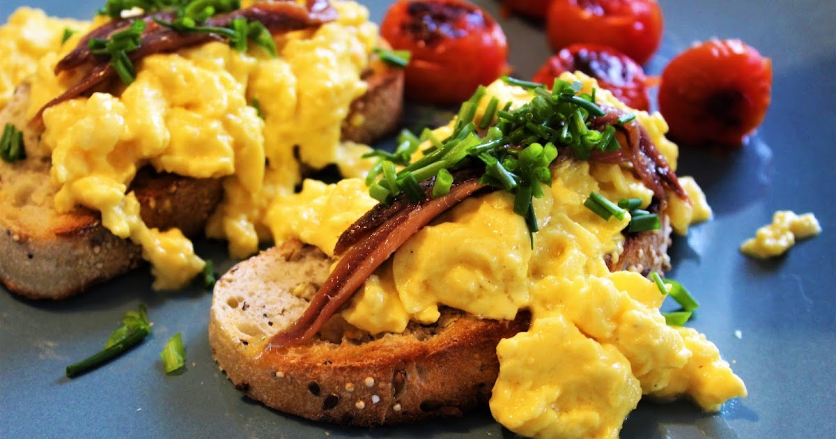 Moje szkockie Smaki Scotch Woodcock Recipe (Creamy Scrambled Eggs