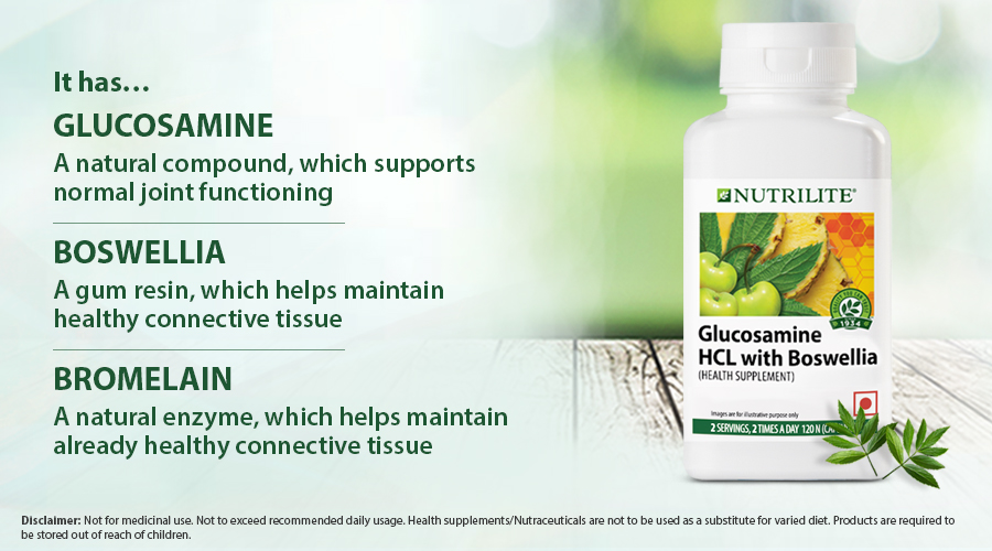 Think Like No Box NUTRILITE Glucosamine HCL with Boswellia