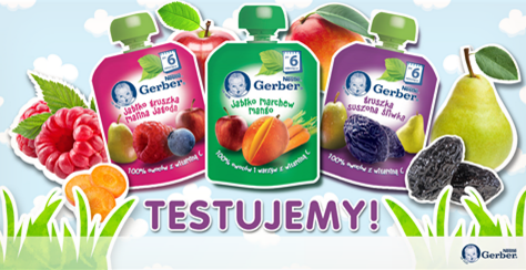 Przetestuj nowe deserki w tubkach Gerber Konkurs