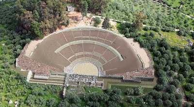Study for restoration of theatre at Sparta completed