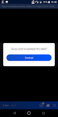 Putar kemudian akan muncul tab baru, Sobat klik Download untuk mendownload videonya.