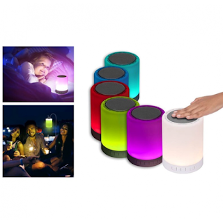 TOUCH BLUETOOTH SPEAKER WITH LAMP & MOOD LIGHT | Consortium Gifts