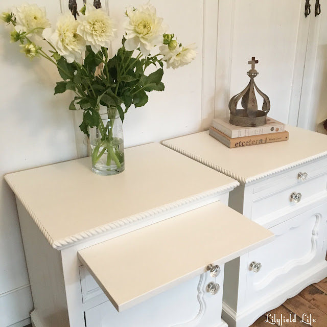 White painted Bedsides by Lilyfield Life