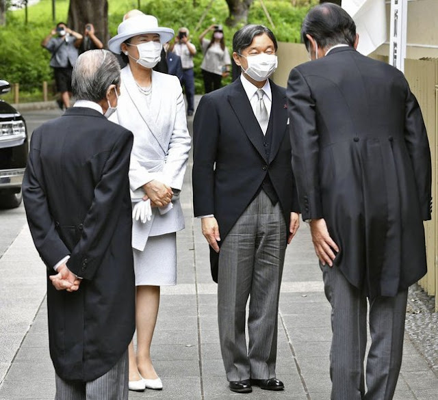 Emperor Naruhito and Empress Masako attended the award ceremony of the 76th and 77th Japanese Academy of Arts Prize
