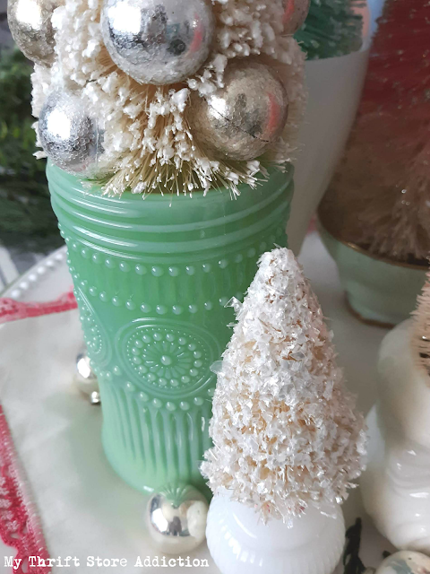 15 minute vintage Christmas centerpiece