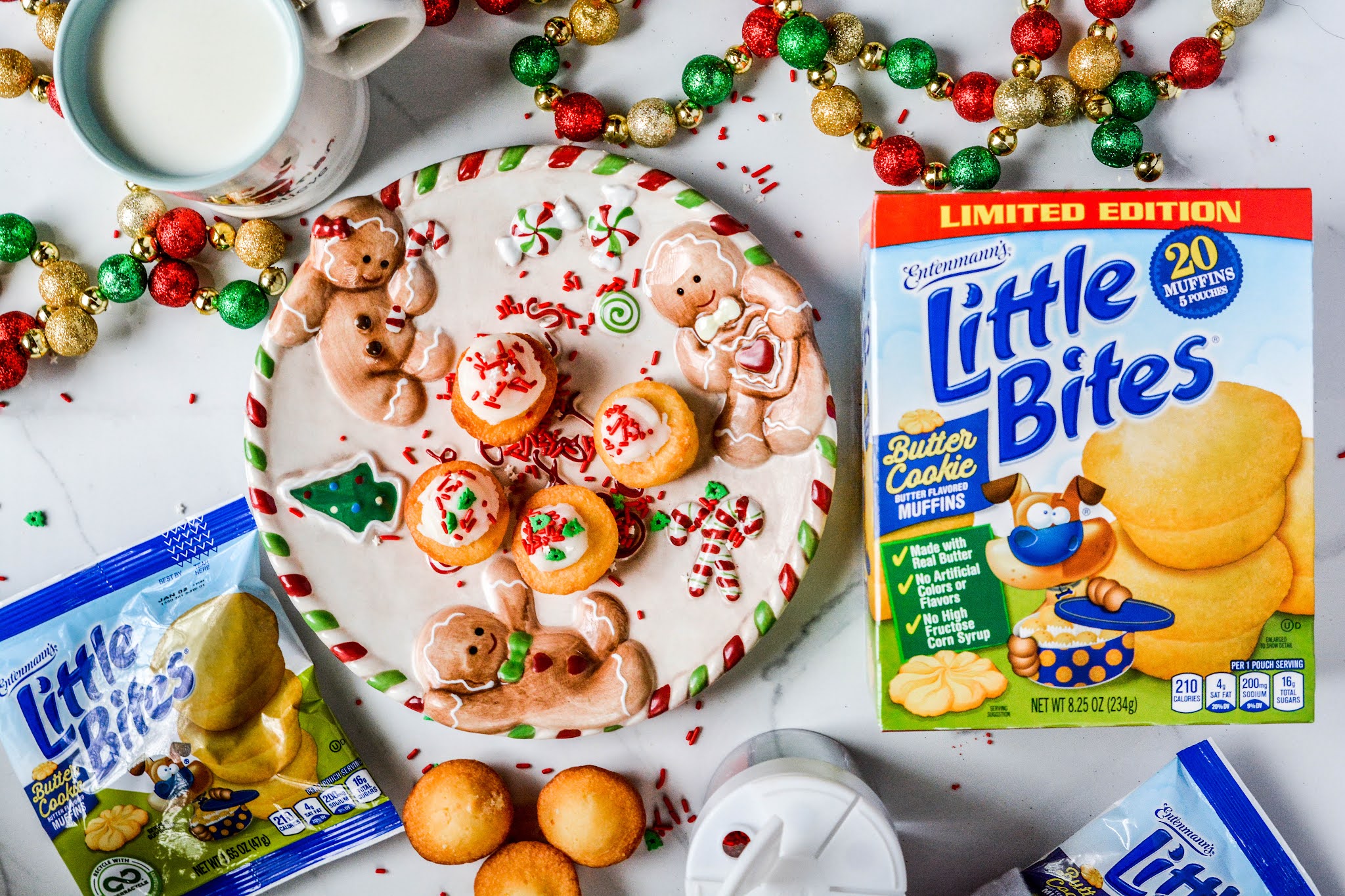 Theresa's Mixed Nuts Santa Wants Milk & Little Bites® Butter Cookie