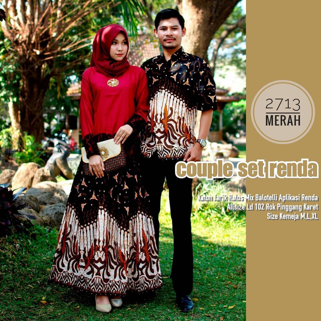 Model Batik  Couple  Modern Terbaru 2021 Desain  Mewah 