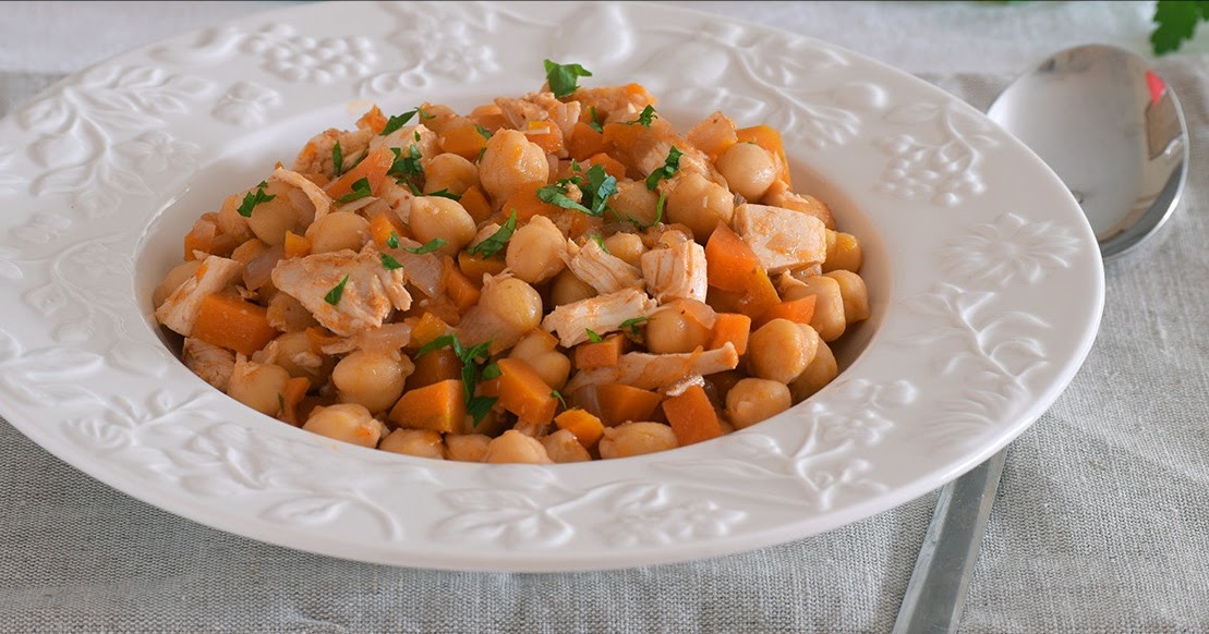 Receta Garbanzos con Pollo