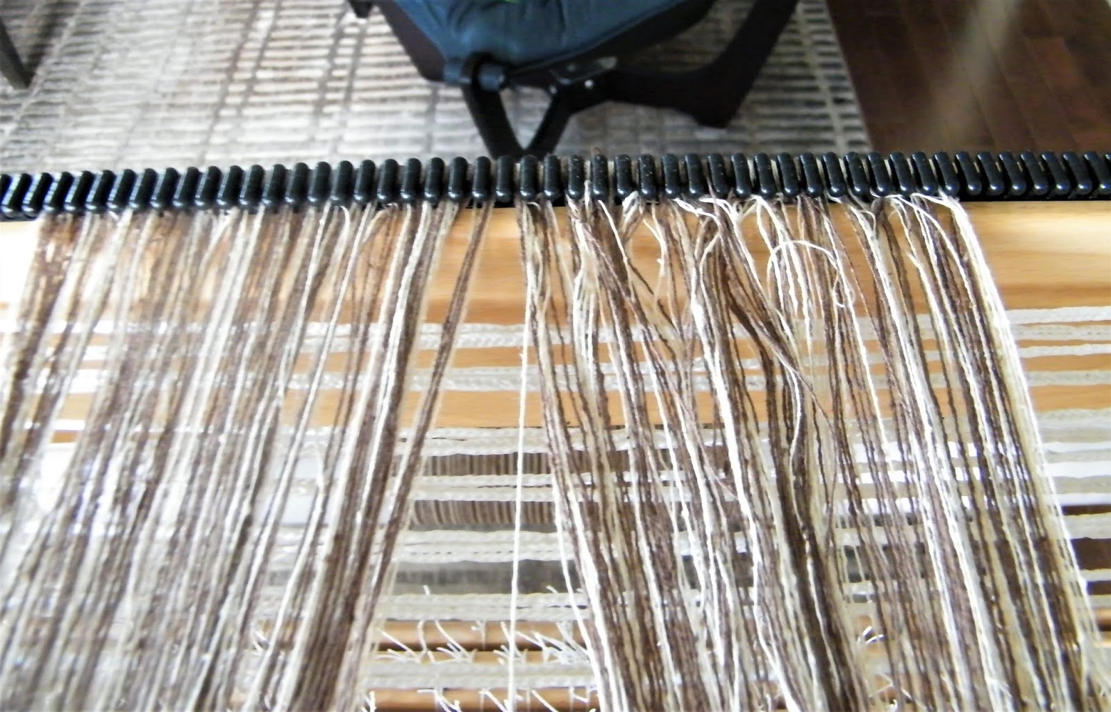 Dust Bunnies Under My Loom New Project and New Problems