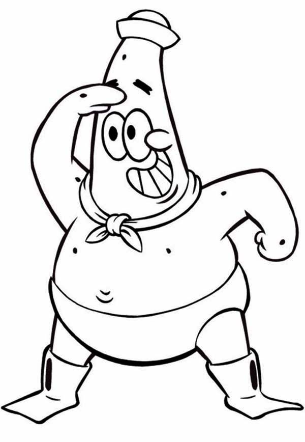 Get free and printable Patrick Star coloring pages