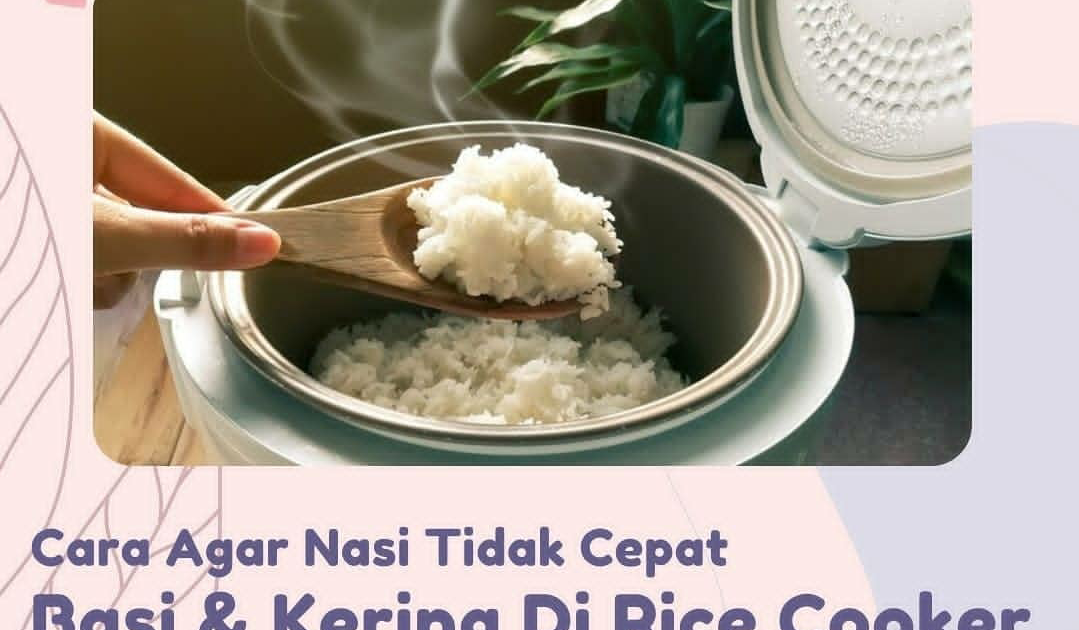 Cara agar nasi tidak cepat basi dan kering di rice cooker