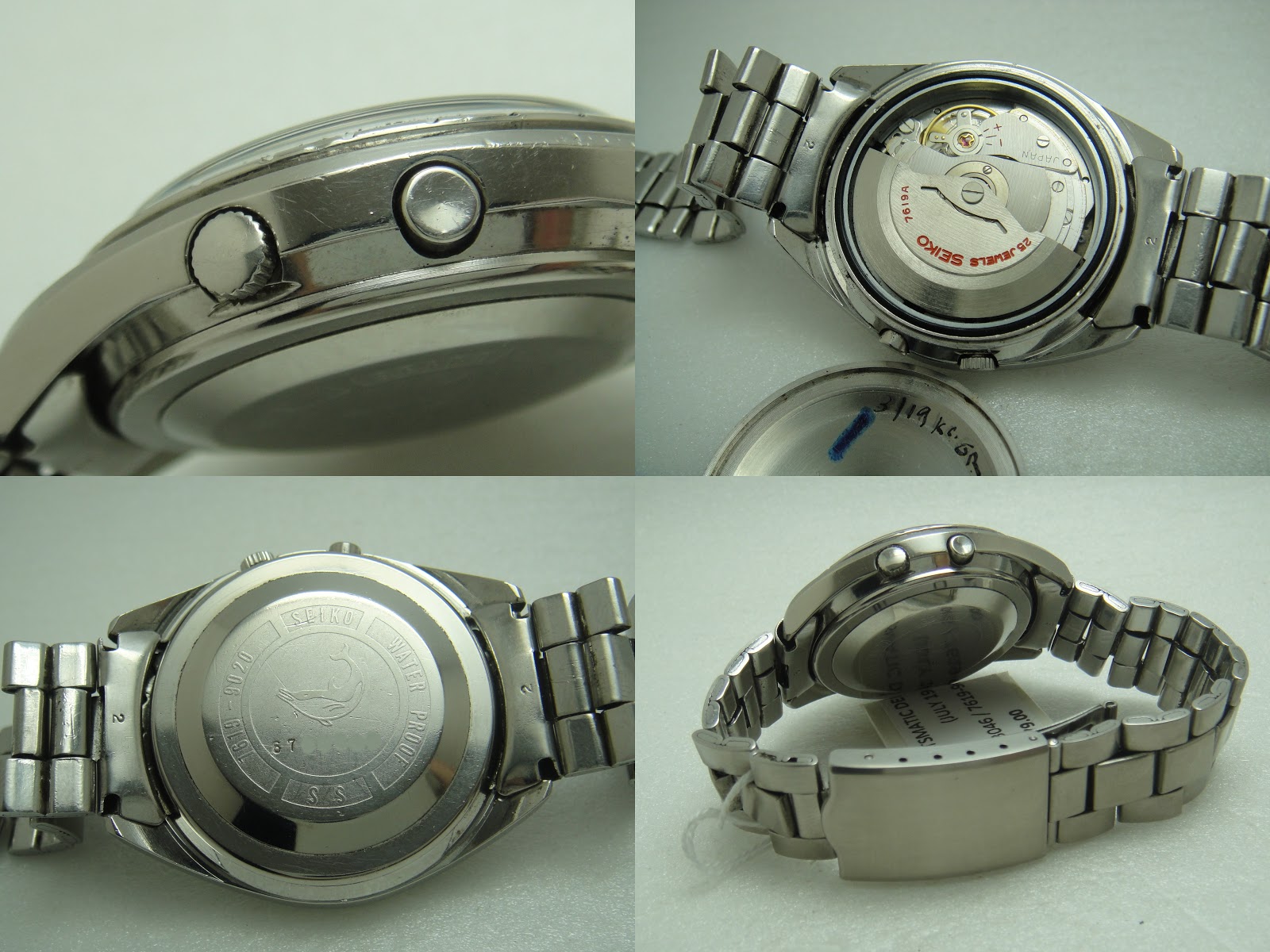 Antique Watch Bar: SEIKO SPORTSMATIC DELUXE DIASHOCK 25 JEWELS 7619 ...