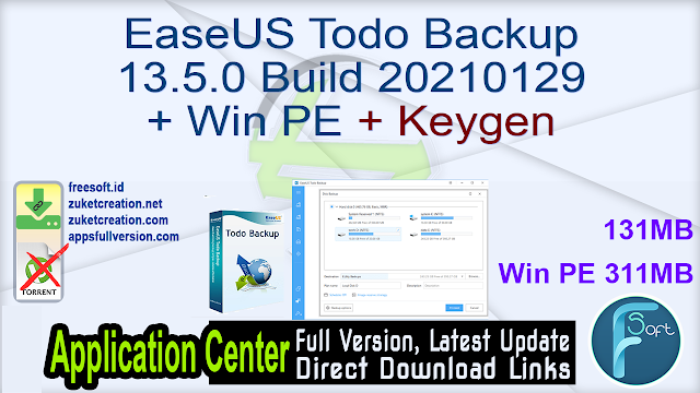 EaseUS Todo Backup 13.5.0 Build 20210129 + Win PE + Keygen