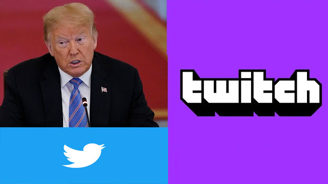 تويتش و تويتر يغلق حساب دونالد ترامب بسبب خطاب الكراهية Twitch and twitter تويتش و تويتر يغلق حساب دونالد ترامب بسبب خطاب الكراهية Twitch and twitter