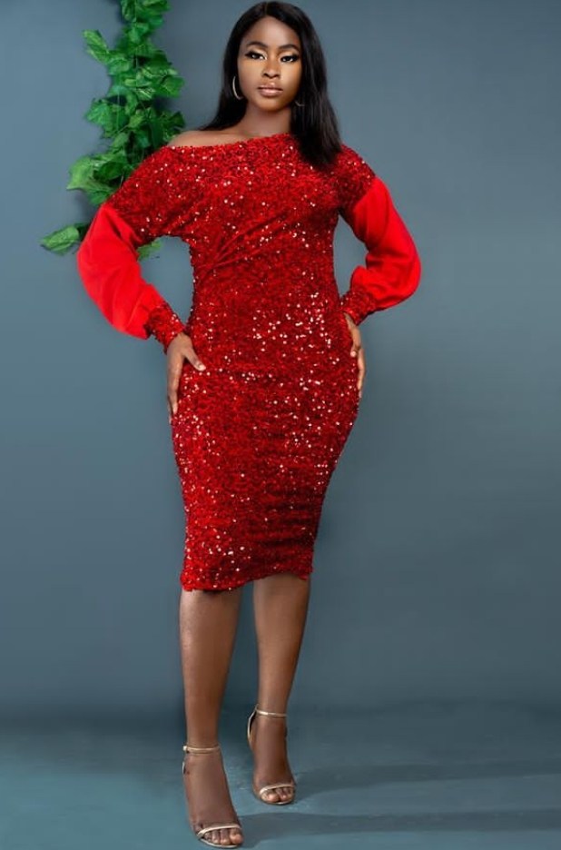 40 Latest Sequin Gown Styles in Nigeria ...