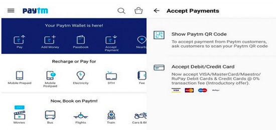 Paytm point of sale feature on mobile app