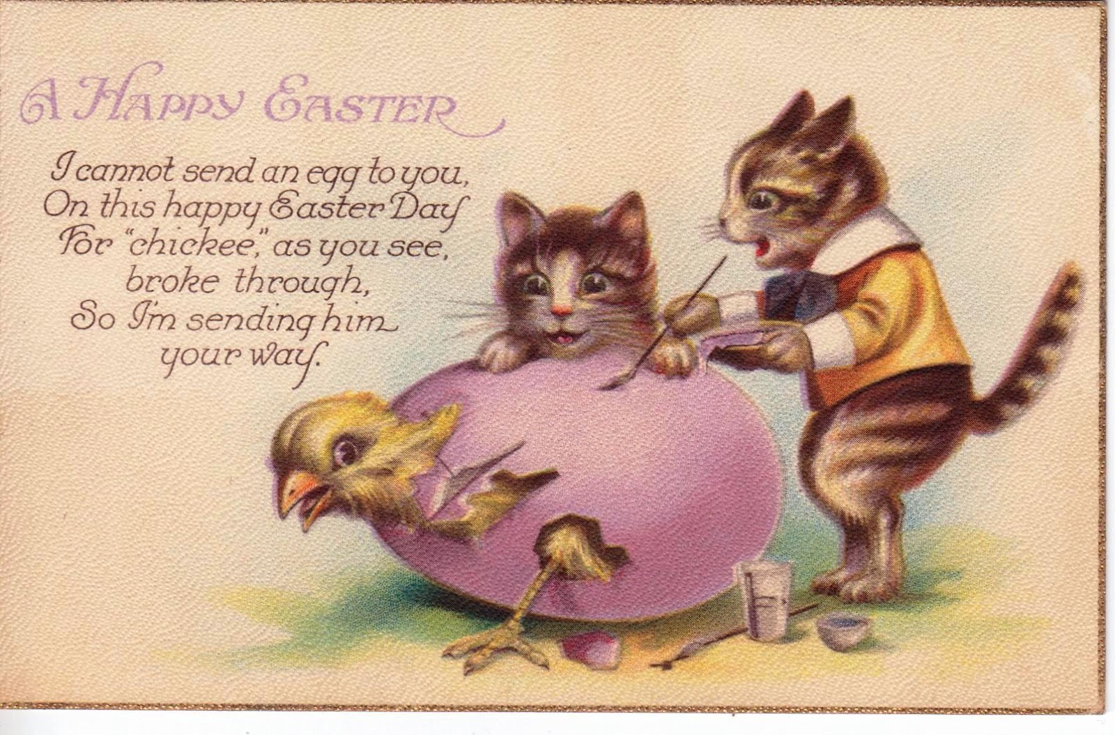 Maximum Embellishment: VINTAGE EASTER POSTCARDS