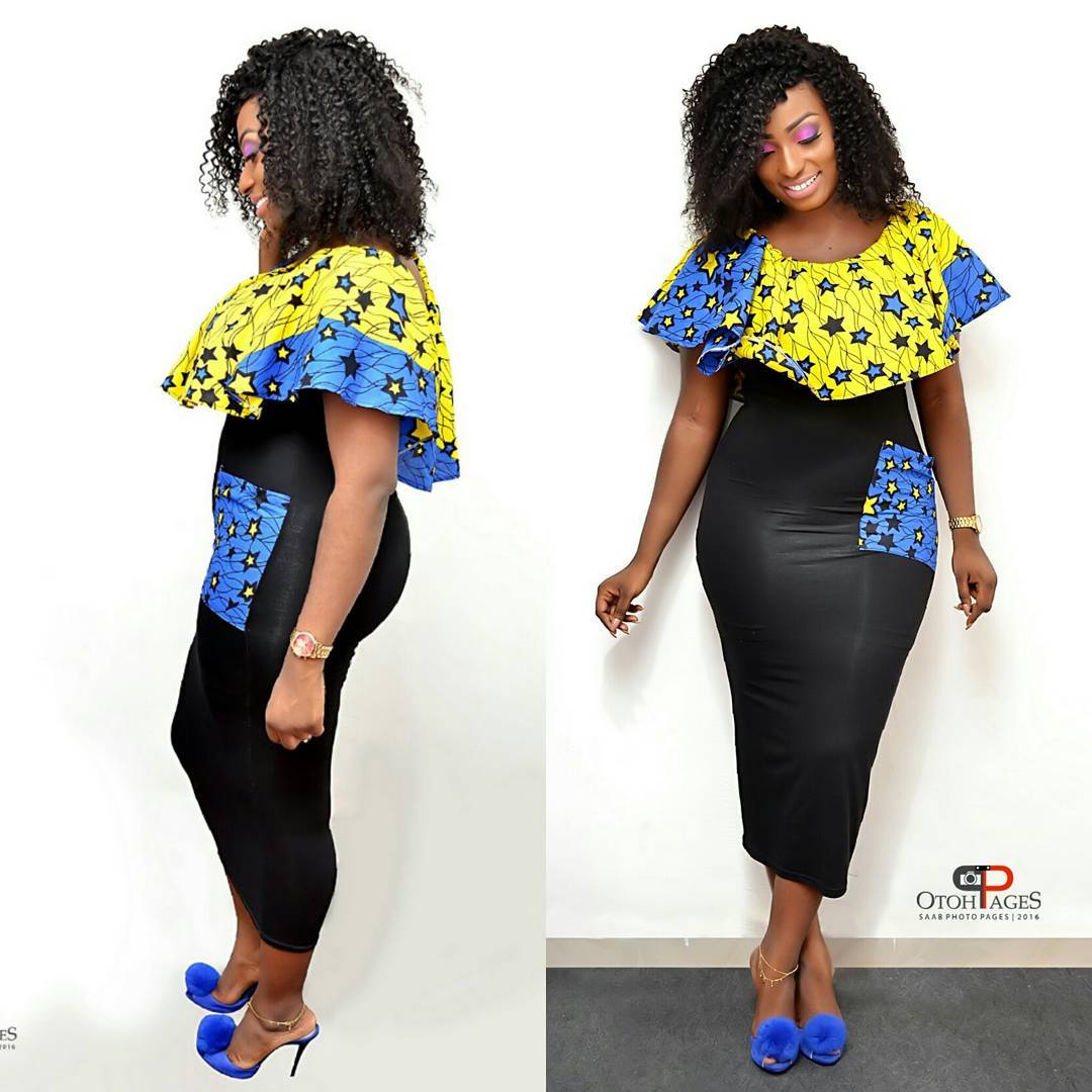 styles for plain and pattern ankara