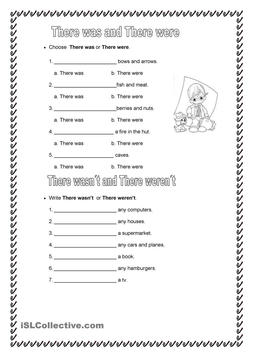 Los Quintos ENGLISH TASK FRIDAY, 20 MARCH THERE WAS/THERE WERE