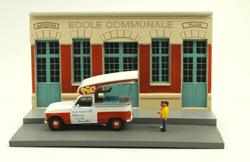 les plus beaux véhicules utilitaires, renault 4l glacier 1:43 marchand de glace