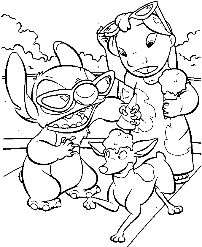 Lilo and Stitch Disney Coloring Pages Ideas