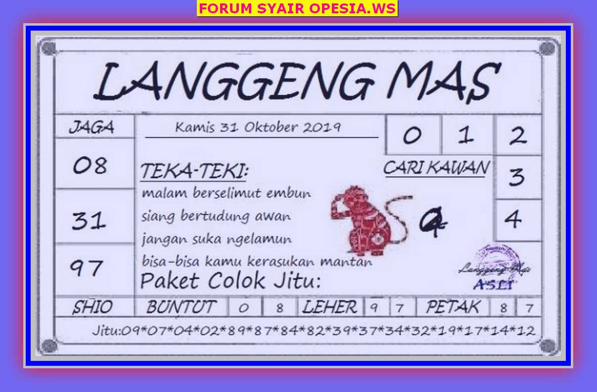 1 New Message Kode Syair Singapore 31 Oktober 2019 Forum Syair Togel Hongkong Singapura Sydney 1 New Message Kode Syair Singapore 31 Oktober 2019 Forum Syair Togel Hongkong Singapura Sydney