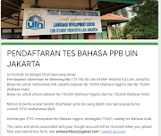 Pengalaman Tes Etic Toefl Di Uin Syarif Hidayatullah Jakarta Biaya Dan Tata Cara